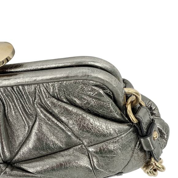 MARC JACOBS Collection Patchwork Metallic Leather Little Stam Bag in Silver - Picture 10 of 15